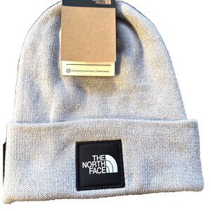 THE NORTH FACE Unisex-Adult Beanie Hat Toque Cap One Size Light Grey NWT